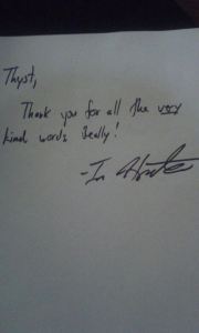 Ion Hazzikostas Note to Thyst Lagging Balls